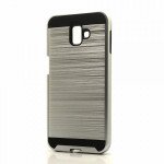 Wholesale Samsung Galaxy J6+ Plus J610 Armor Hybrid Case (Silver)